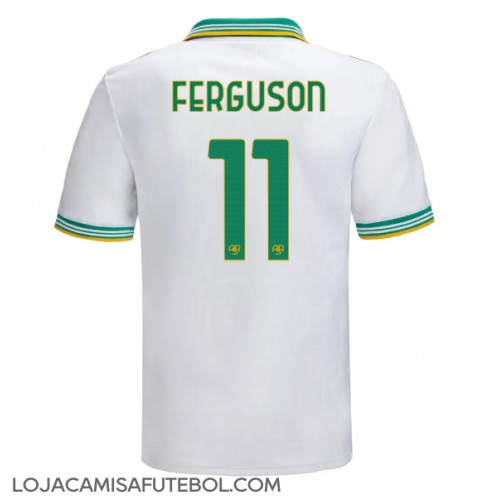 Camisa de Futebol AS Roma Evan Ferguson #11 Equipamento Alternativo 2025-26 Manga Curta